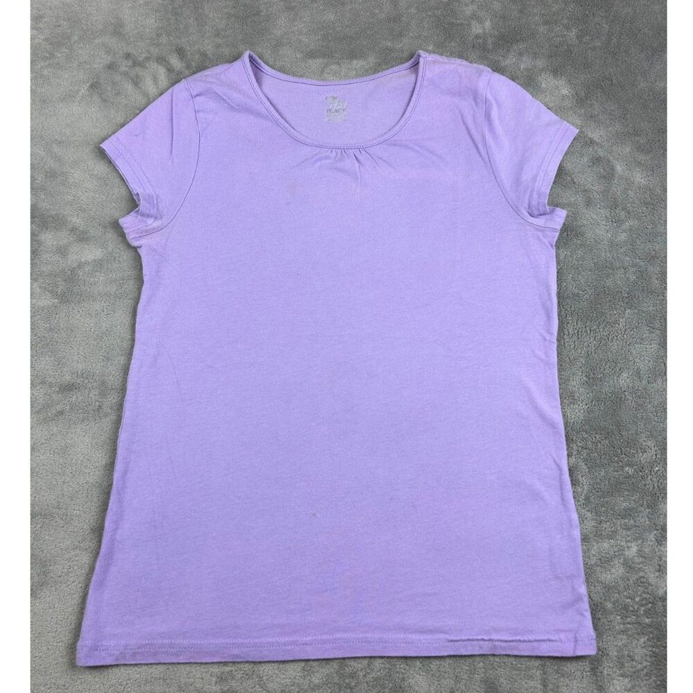 The Children’s Place Girls XL 14 Lavender Purple Short Sleeve Basic Top